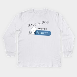 Made of Anxiety Kids Long Sleeve T-Shirt